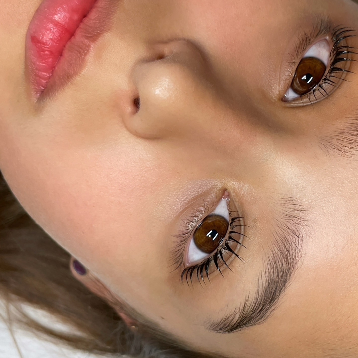 Full face lash result